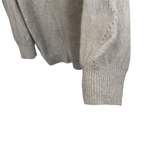 Sundance 100% Cashmere Sweater V Neck Bishop Sleeve Pullover Peasant Boho Size S - Picture 9 of 10